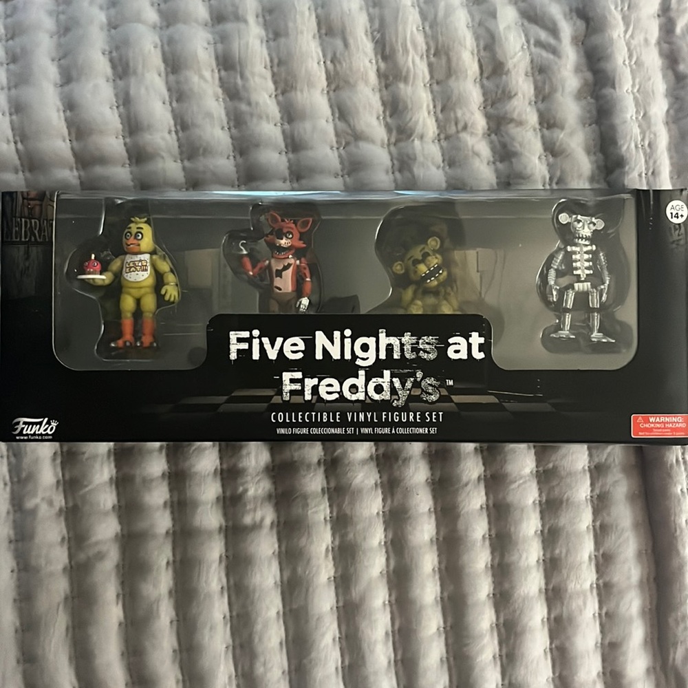 Five nights at Freddy’s figures.
